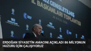 Erdoğan Siyasetin Amacını Açıkladı 86 Milyonun Huzuru İçin Çalışıyoruz